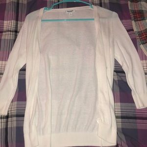 Old Navy white sweater